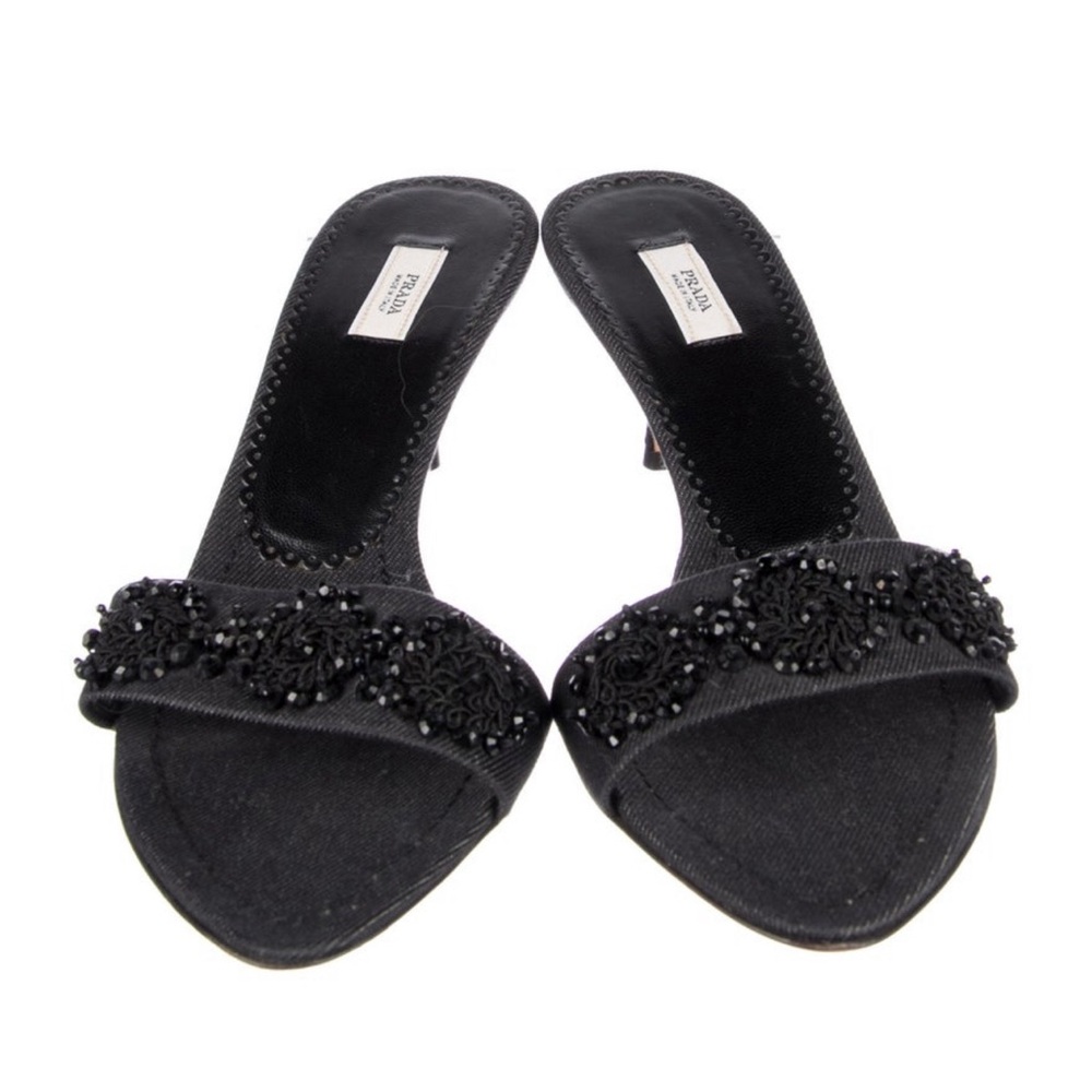 Prada Crystal Embellishments Heels